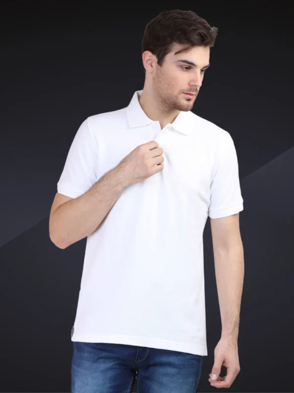 Polo Half Sleeve T-Shirt White