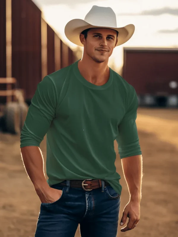 Full Sleeve T-shirt Bottle Green