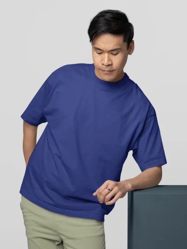 blue oversized tshirt