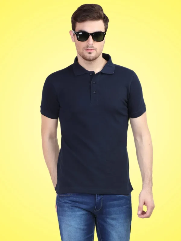 polo tshir navy blue