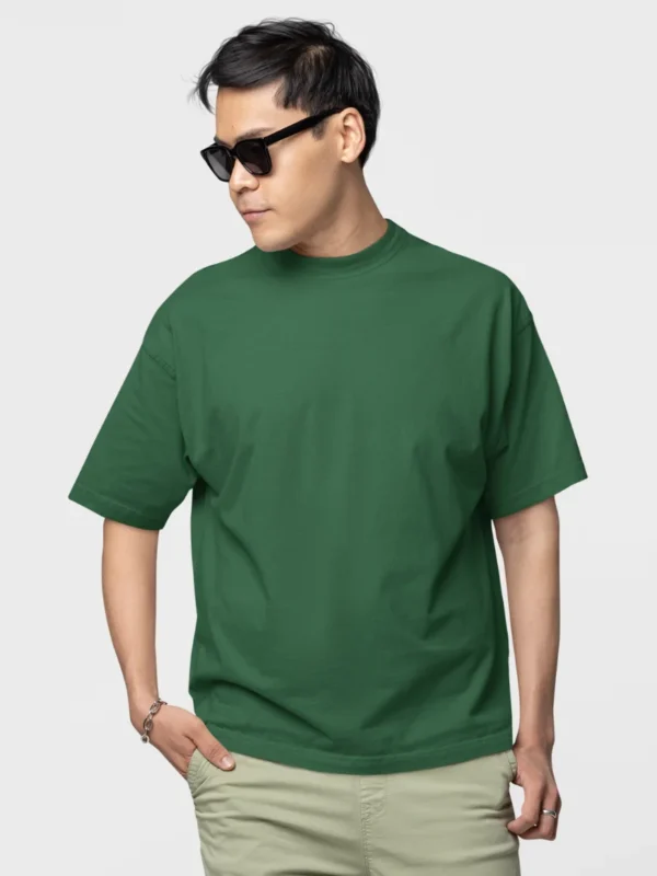 Oversized Classic T-Shirt Bottle Green