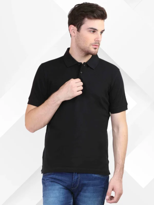 Polo Half Sleeve T-shirt Black