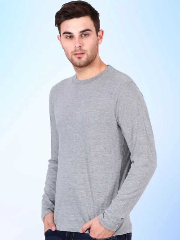 Full Sleeve T-Shirt Grey Melange