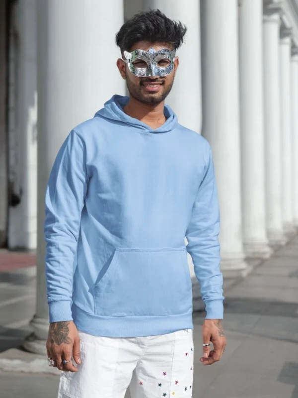 Mens Hoodie Bule color