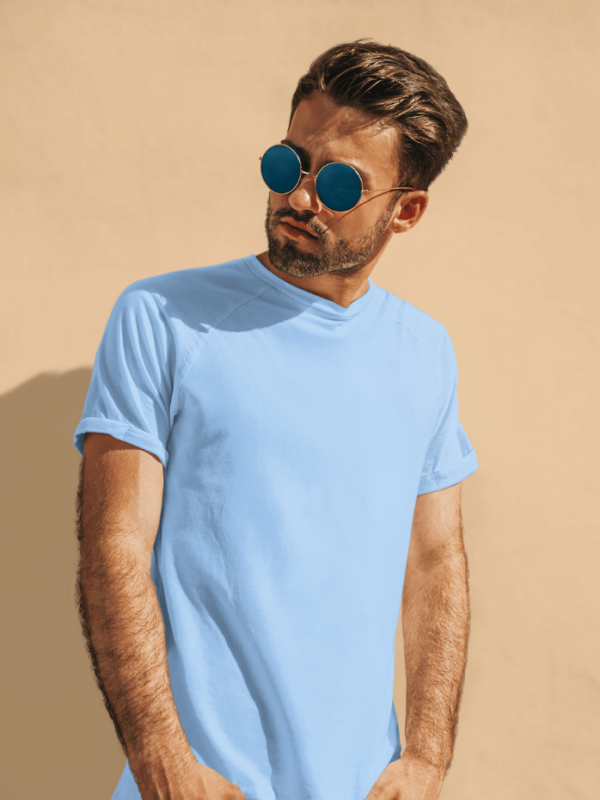 Classic Half Sleeve T-Shirt Baby Blue