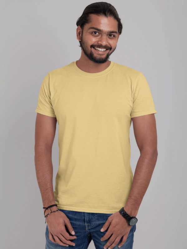 Classic Half Sleeve T-Shirt Beige