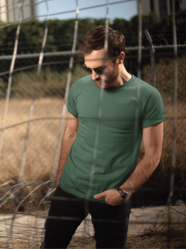 Classic Half Sleeve T-Shirt Bottle Green