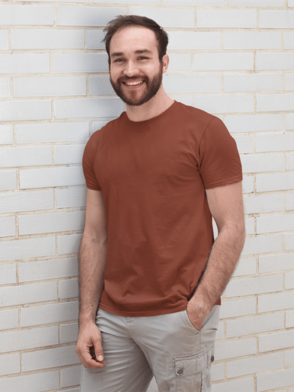 Classic Half Sleeve T-Shirt Brick Red