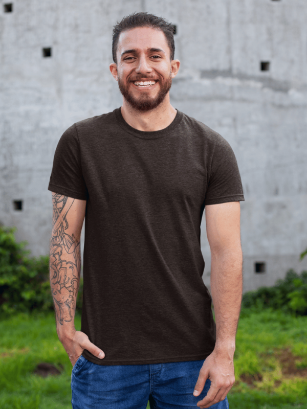 Classic Half Sleeve T-Shirt Coffee Brown