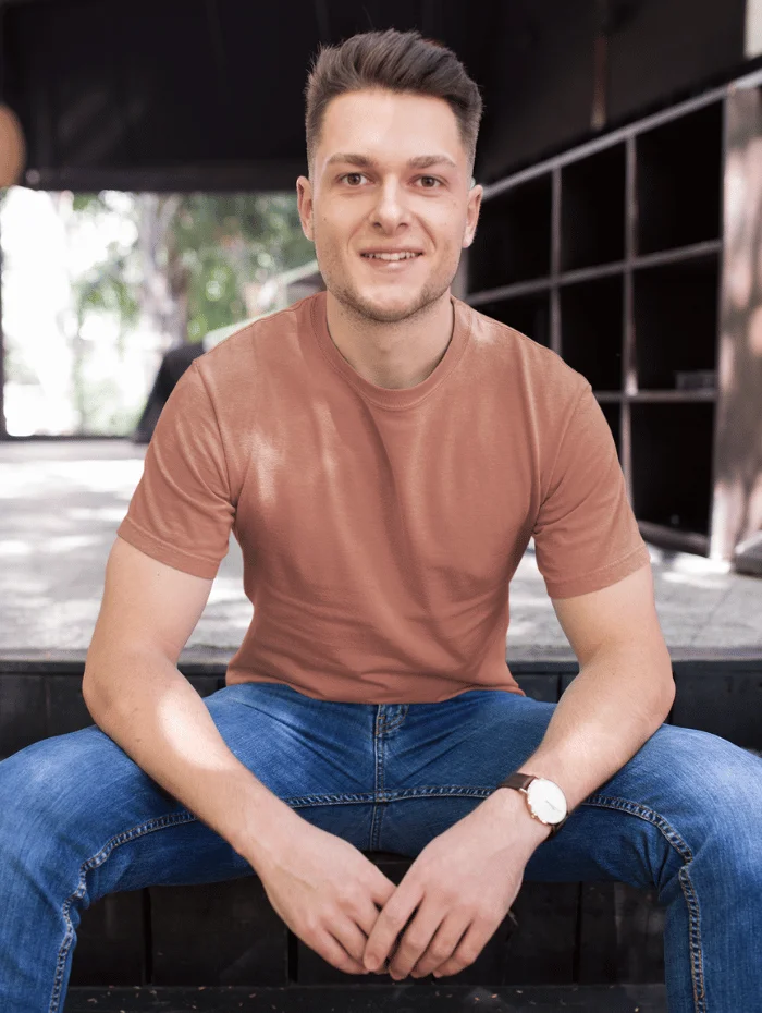 Classic Half Sleeve T-Shirt Copper