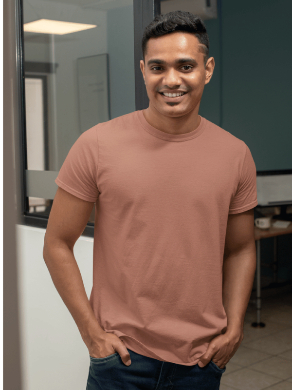 Classic Half Sleeve T-Shirt Coral