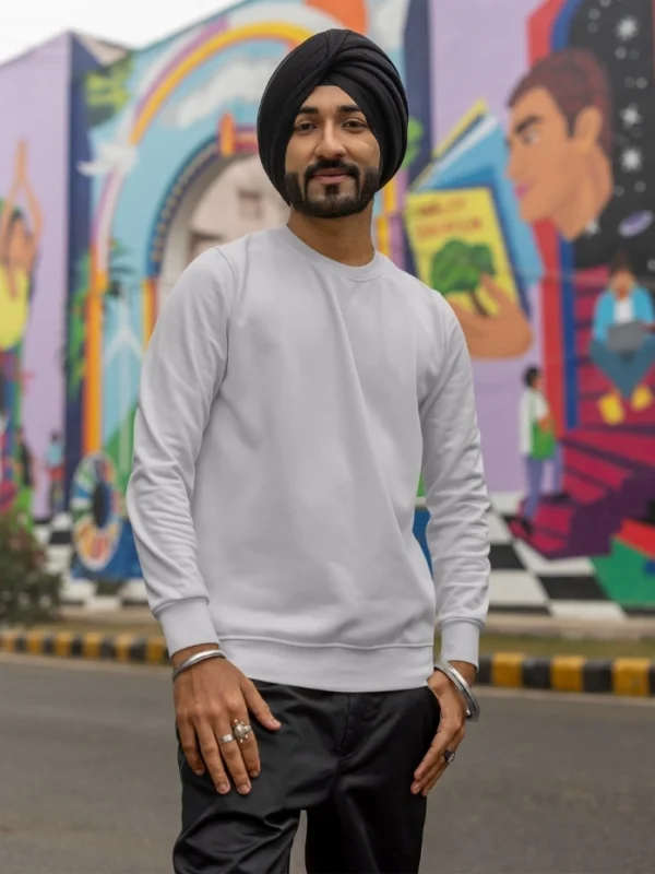 Grey-Melange-Sweatshirt-for-Mens