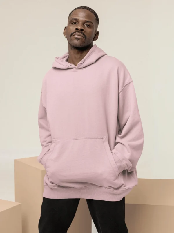 Oversized Hoodie Sweatshirts Light Pink