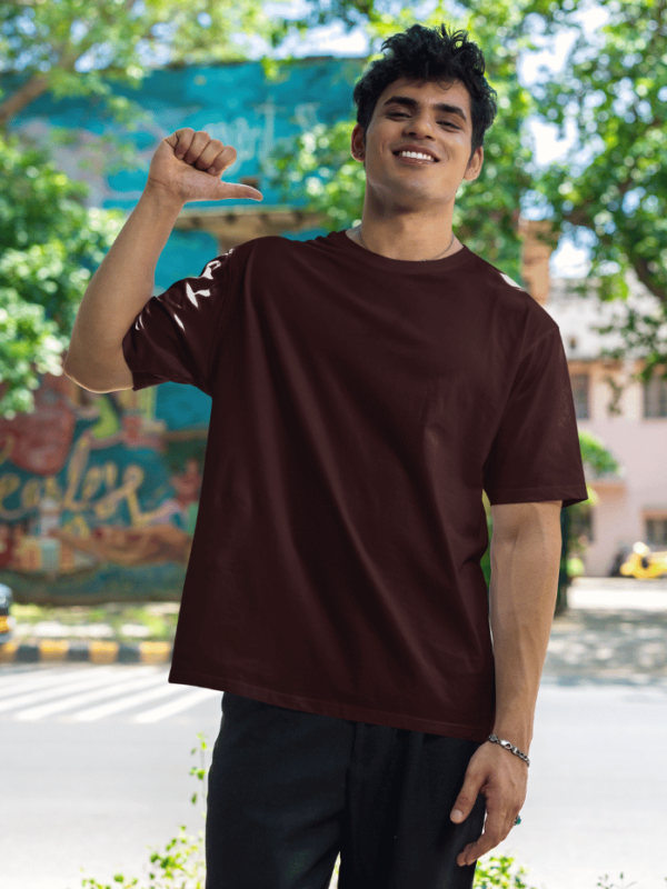 Oversized Classic T-Shirt Maroon