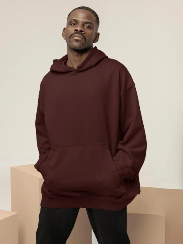 Buy Maroon Oversized Hoodie for Men