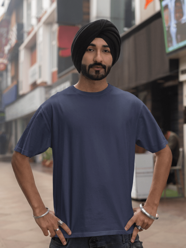 Over Sized T Shirt Navy Blue