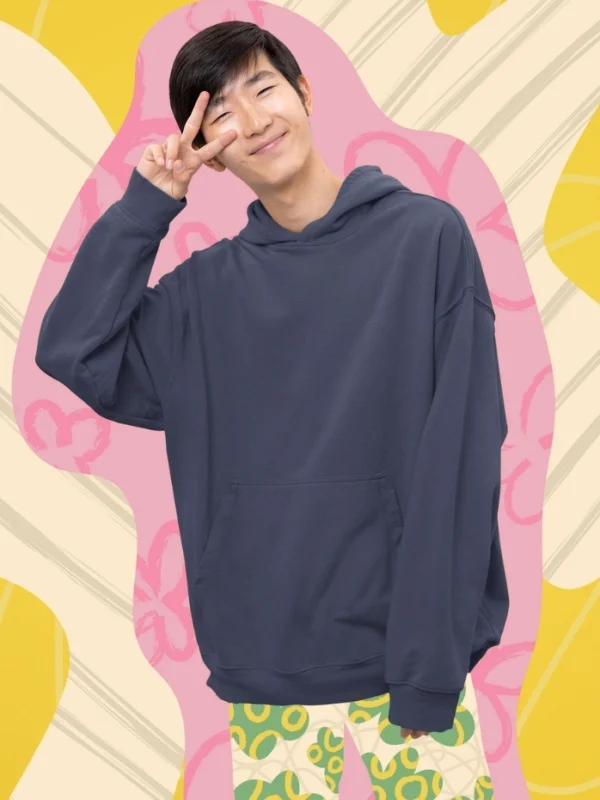 Oversized Sweatshirts Navy Blue