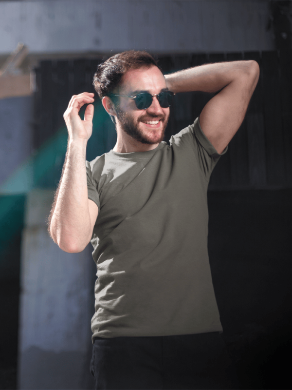 Classic Half Sleeve T-shirt Olive Green