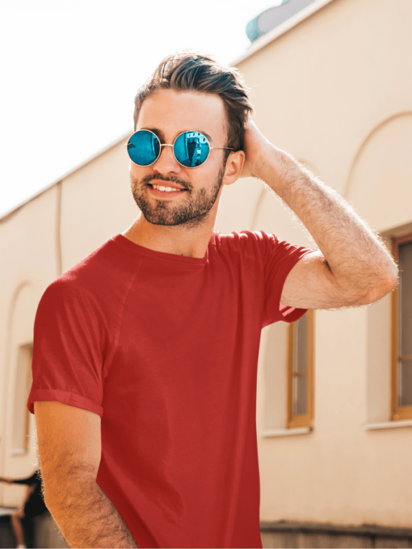Classic Half Sleeve T-Shirt Red