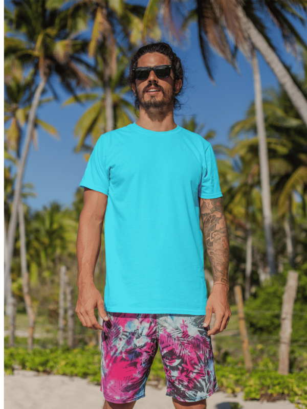 Classic Half Sleeve T-Shirt Sky Blue