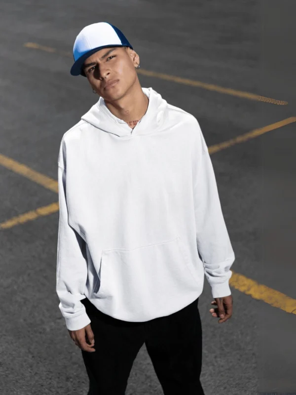 Oversized Hooded Sweatshirt White