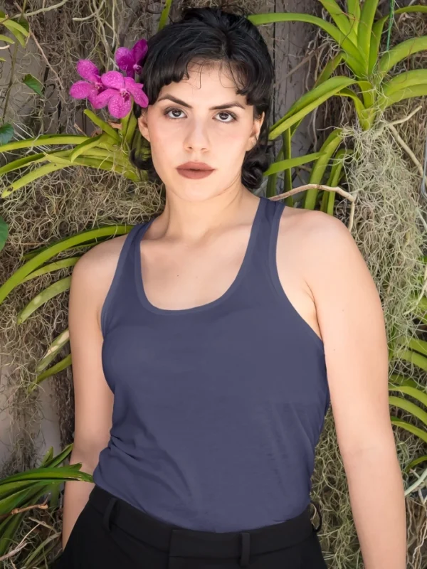 Women Tank Top Navy Blue