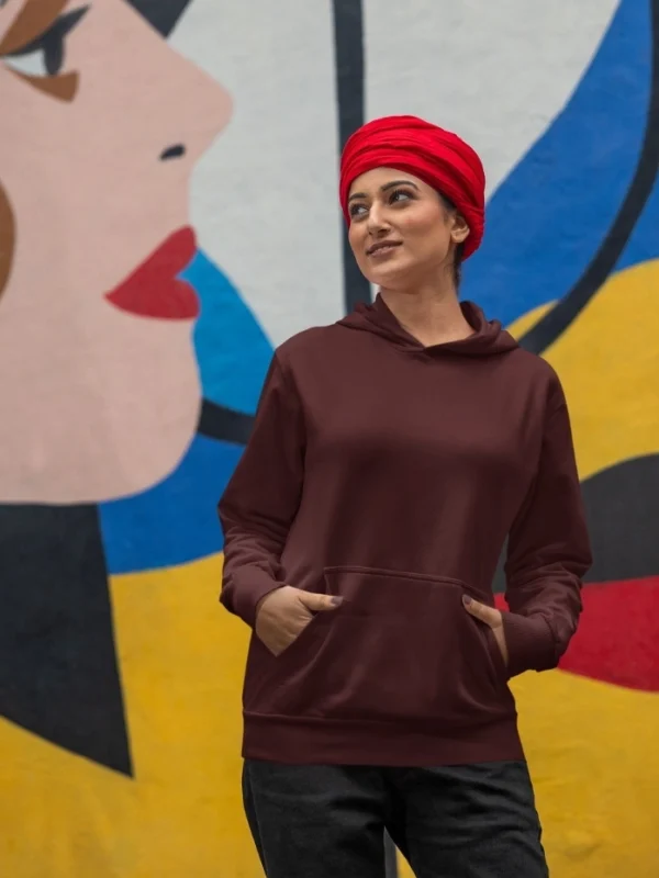 Maroon Women Hoodie
