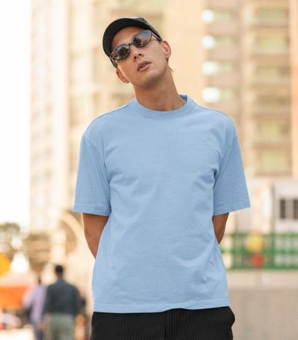 Mens Oversized Sky Blue
